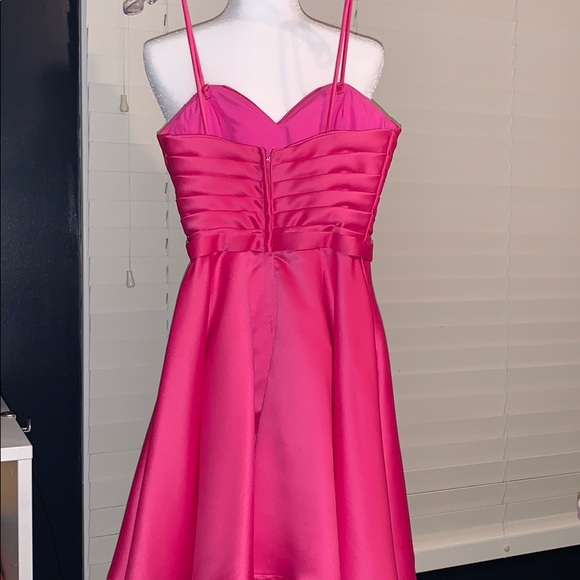 Mori Lee by Madelein Gardner Hot Pink Dress - Picture 3 of 3